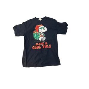 Vintage Snoopy Peanuts "Have a Cool Yule" Shirt - Alstyle AAA Tag - Medium